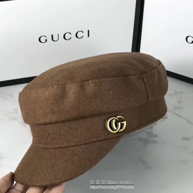 GUCCI古馳 爆款 時尚百搭網紅款軍帽 LLWJ7621